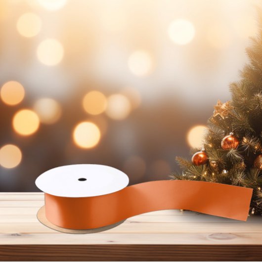 Ruban En Satin Ruban brillant en satin orange