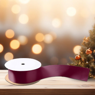 Ruban En Satin Ruban couleur foncé bordeaux satiné tendance