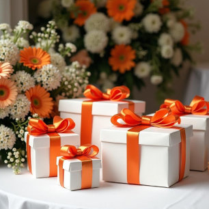 Ruban En Satin Ruban couleur orange #E06C32 satiné