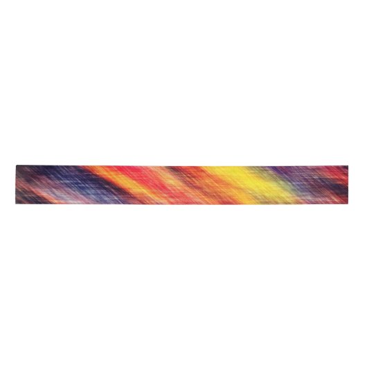 Ruban En Satin Ruban Couleur Sunset Abstrait (Devant)