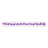 Ruban En Satin Ruban Daisy Ruban Customisé Violet Flower Ribbon (Devant)