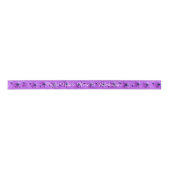Ruban En Satin Ruban Daisy Ruban Customisé Violet Flower Ribbon (Devant)