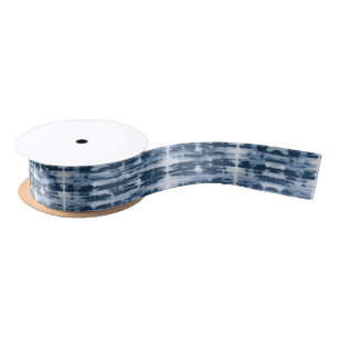 Ruban En Satin Ruban de rayure de Shibori d'aquarelle de rayon X
