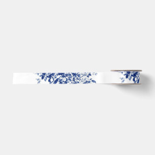 Ruban En Satin Ruban de satin à fleurs bleu royal pour branches d