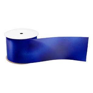 Ruban En Satin Ruban de satin bleu royal métallisé pour Hanoukka