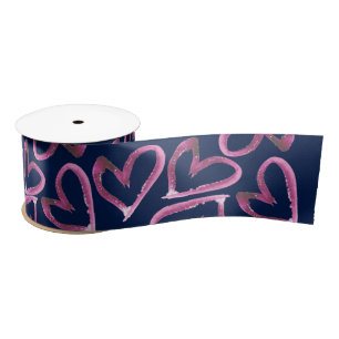 Ruban En Satin Ruban de satin de coeurs