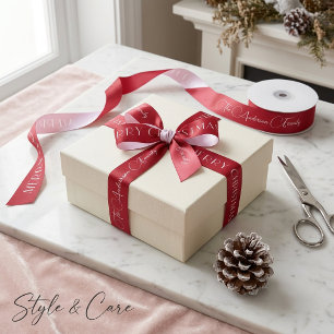 Ruban En Satin Ruban de satin de Noël Style de décoration de vaca