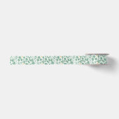 Ruban En Satin Ruban de satin floral chic vert (Devant)