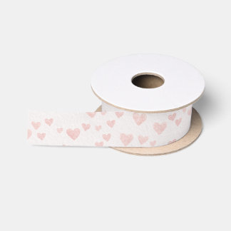 Ruban En Satin Ruban de satin rose cœur tendre