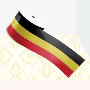 Ruban En Satin Ruban des couleurs du drapeau belge, Tricolor, Bel