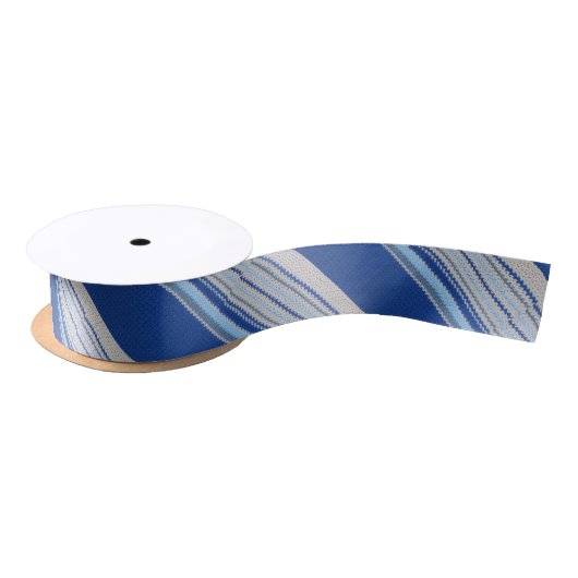 Ruban En Satin Ruban - Diagonale en Crochet (Bobine)