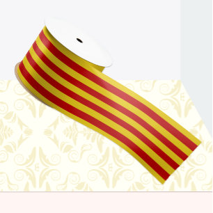 Ruban En Satin Ruban Drapeau Catalogne, mode catalane /La Senyera