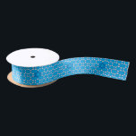 Ruban En Satin Ruban juif bleu d'étoile<br><div class="desc">Ce beau ruban est parfait pour Hanoukka ou n'importe quel cadeau pour une occasion juive,  telle qu'un bat mitzvah ou des bris.</div>