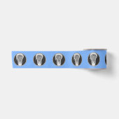 Ruban En Satin Ruban Lacrosse bleu clair satin (Devant)