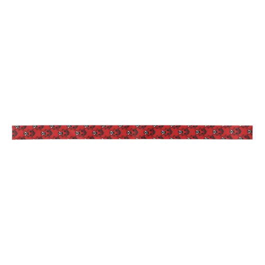 Ruban En Satin Ruban Ladybug Ribbon Cute personnalisable Ladybug  (Devant)