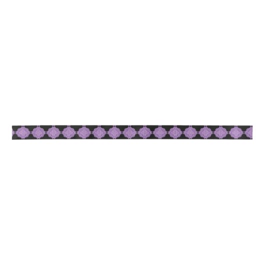 Ruban En Satin ruban mandala violet (Devant)