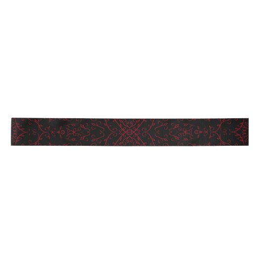 Ruban En Satin Ruban Mariage gothique rouge et noir (Devant)