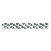 Ruban En Satin Ruban mariage Monstera Vert (Devant)