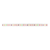 Ruban En Satin Ruban Motif Apple Watercolor (Devant)