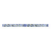Ruban En Satin Ruban Motif Blue Hydrangeas (Devant)