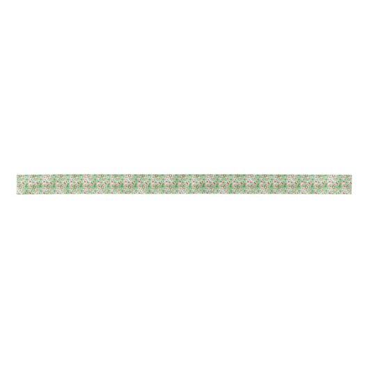 Ruban En Satin Ruban Motif Noël Sloth (Devant)