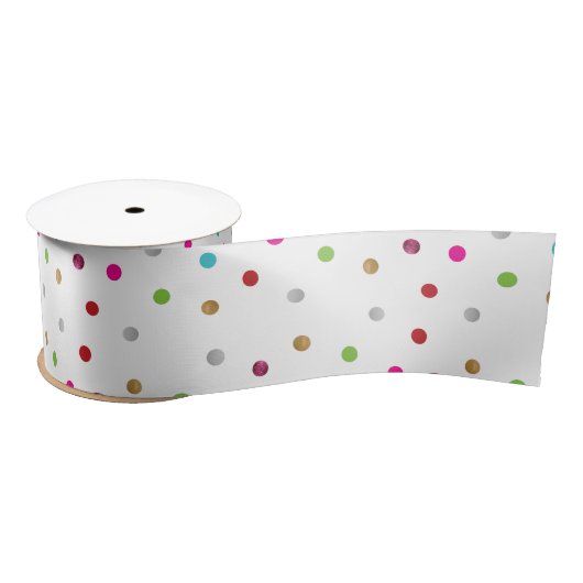 Ruban En Satin Ruban Polka Dot (Bobine)