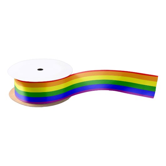 Ruban En Satin Ruban Rainbow Pride (Bobine)
