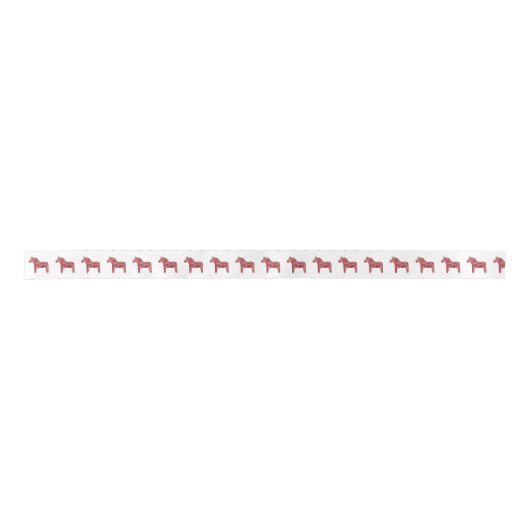 Ruban En Satin Ruban Rouge Dala Horse (Devant)