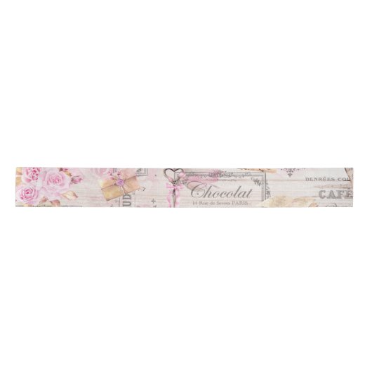 Ruban En Satin Ruban rustique Valentine (Devant)