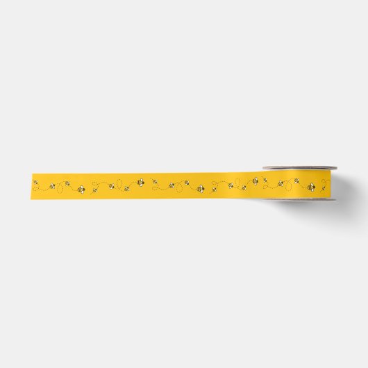 Ruban En Satin Ruban Satin Abeille Bourdon (Devant)