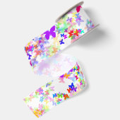 Ruban En Satin ruban satin de confetti papillon (Dos)
