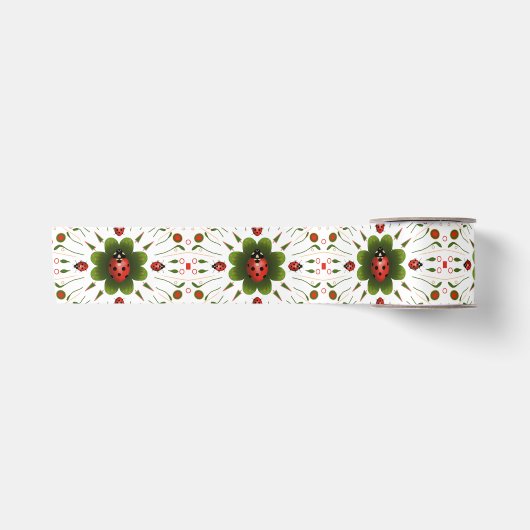 Ruban En Satin Ruban satin de Noël Ladybug (Devant)