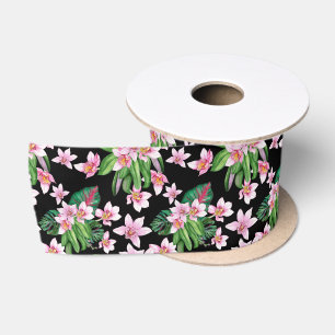 Ruban En Satin Ruban satin design Orchidées aquarelle 27