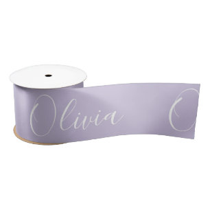 Ruban En Satin Ruban satin élégant personnalisé lavande