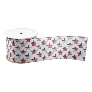 Ruban En Satin Ruban Satin Stars Patriotique