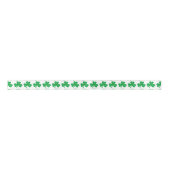 Ruban En Satin Ruban satin vert Shamrock irlandais (Devant)