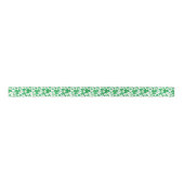 Ruban En Satin Ruban satin vert Shamrock irlandais (Devant)