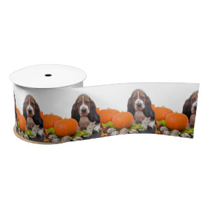 Ruban En Satin Ruban satiné de 3 pouces Halloween Basset