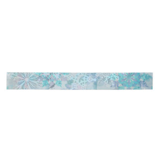 Ruban En Satin Ruban satiné Snowflakes