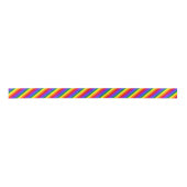 Ruban En Satin Ruban solide de DiagonalStripes d'arc-en-ciel (Devant)