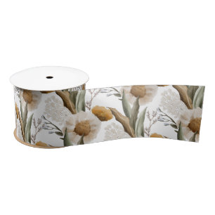Ruban En Satin Rubans Floraux d'Automne