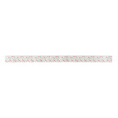 Ruban En Satin Rustic Equestrian Floral Pink Satin Ribbon (Devant)