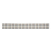 Ruban En Satin Rustique Plaid Tan Grey Ivory (Devant)