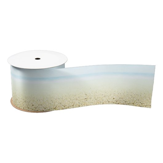 Ruban En Satin Sable et mer Calme Côté (Bobine)