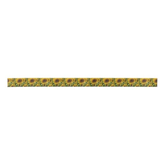 Ruban En Satin Sacs cadeaux Tournesols (Devant)