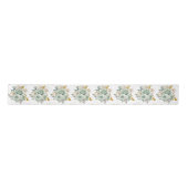 Ruban En Satin Sage Green and Gold Elegant Flowers (Devant)