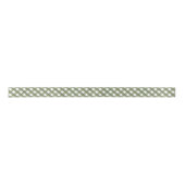 Ruban En Satin Sage Green En vichy Motif (Devant)