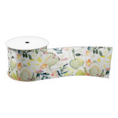 Ruban En Satin Sage Pomme cueillir | Fruits et fleurs (Bobine)