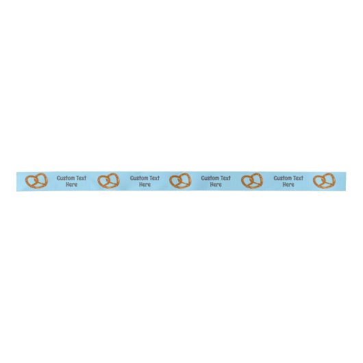 Ruban En Satin Salutation propre Motif Pretzel : tout arrière - p (Devant)