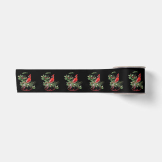 Ruban En Satin Salutations du cardinal Holly Jolly !